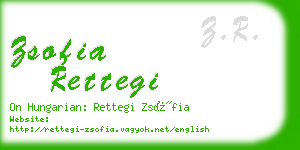 zsofia rettegi business card